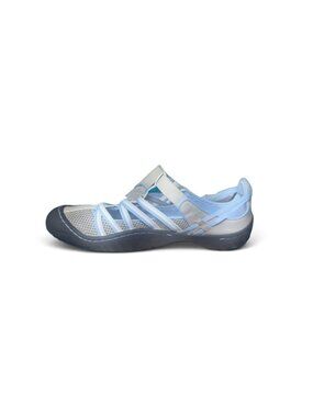 JBU Blue and Gray Leather Sandals sz 10